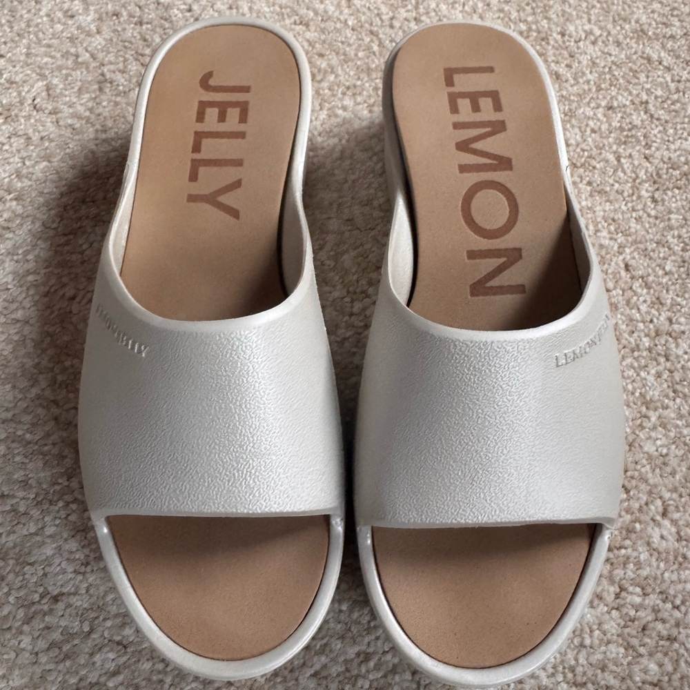 Women's White Slide Sandals